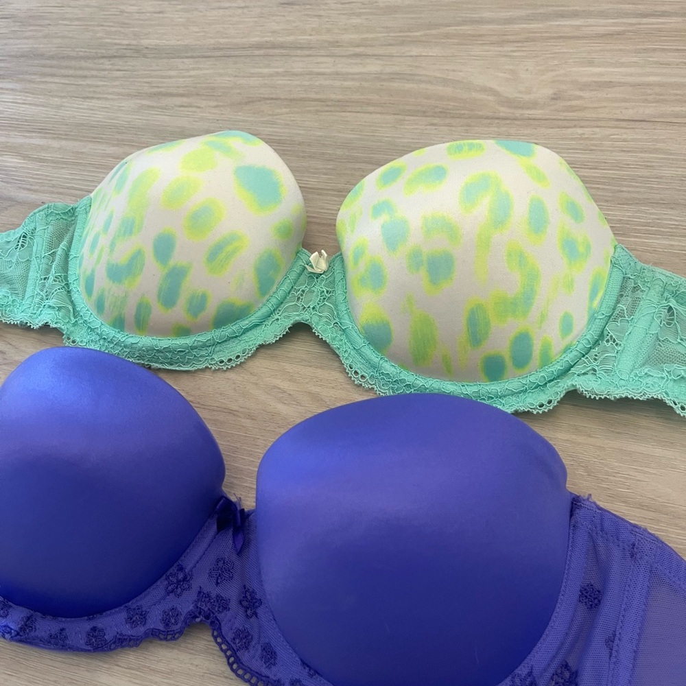 Victoria Secret PINK push up strapless bras